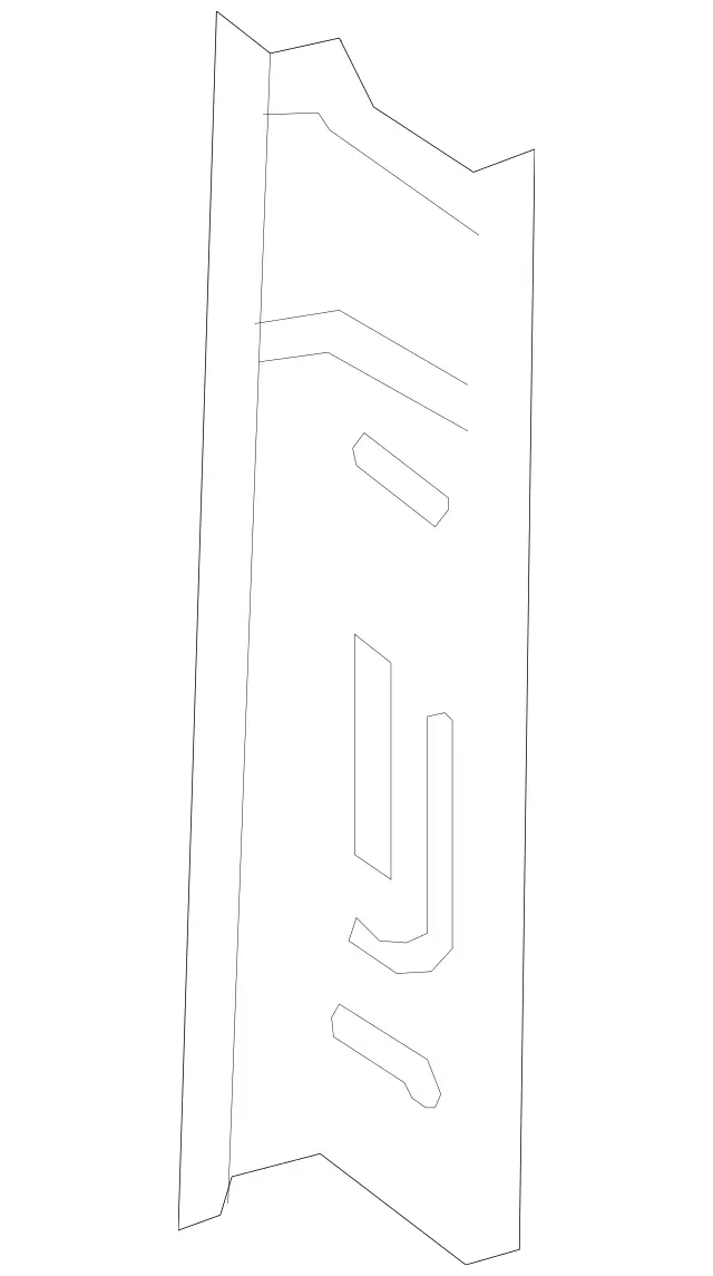 9066360216 - Body: Inner Pillar Lower Reinforced for Mercedes-Benz: Sprinter 1500, Sprinter 2500, Sprinter 3500, Sprinter 3500XD, Sprinter 4500 Image image