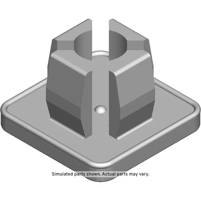 11569914 - : Black Rear License Plate Nut for GM Image