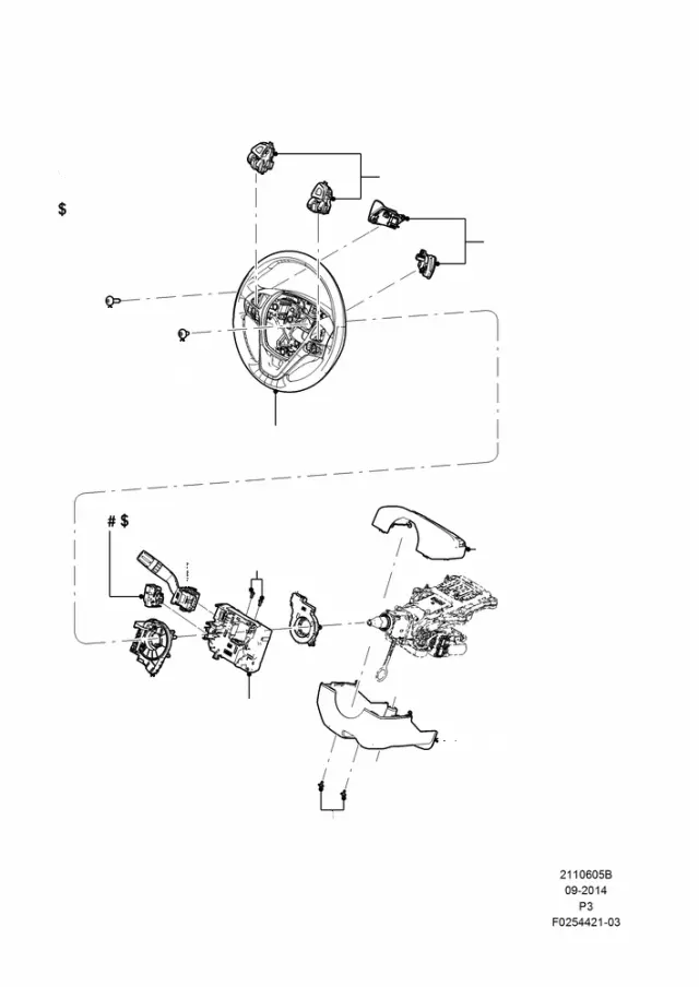 FC3Z3F818A - Steering: Sensor for Ford Image