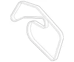 49931796 - : Serpentine Belt for Mercedes-Benz Image