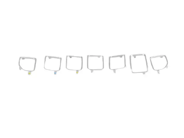 « 7GS66LS1AA –  : Grille De Radiateur Trousse D'anneaux Enjoliveur pour Mopar Image »