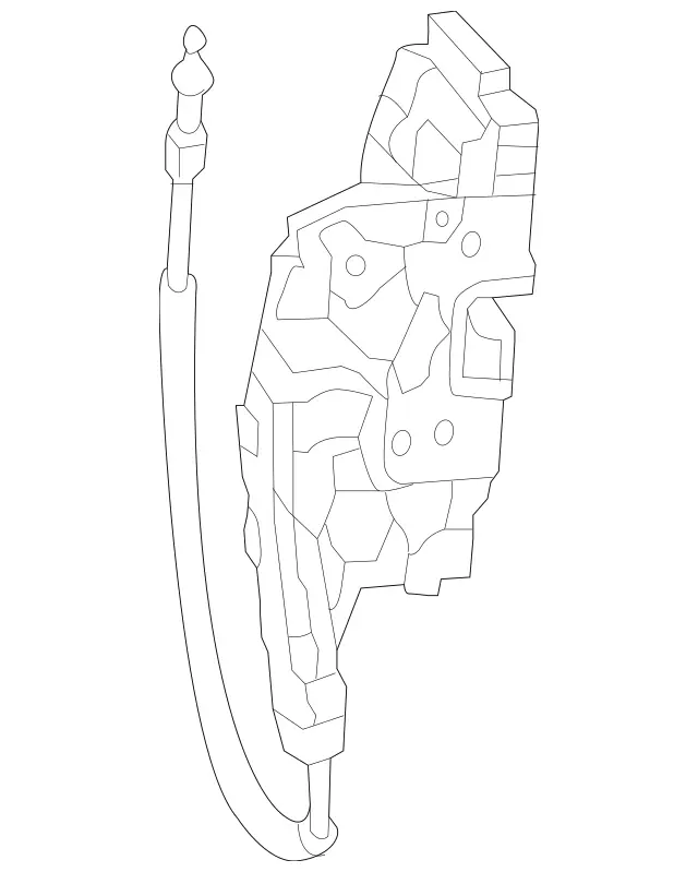 997201601 - Driver Door: Door Lock for Mercedes-Benz: GL350, GL450, GL550, GL63 AMG, GLE300d, GLE350, GLE400, GLE550e, GLE63 AMG, GLS350d, GLS450, GLS550, GLS63 AMG, ML250, ML350, ML400, ML550, ML63 AMG Image image