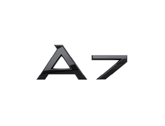 4K8071803 - Exterior: Black A7 Emblem - Rear for Audi: A7 Sportback Image