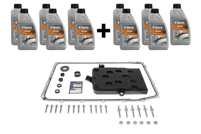 V252253XXL - : Filter W/ Oil Pan Gasket, Transmission Oil (ATF ULV 12 ltr), Instl Hardware for Vaico Image