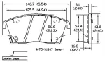 13051342 - : Disc Brake Pad Set for OmniParts Image