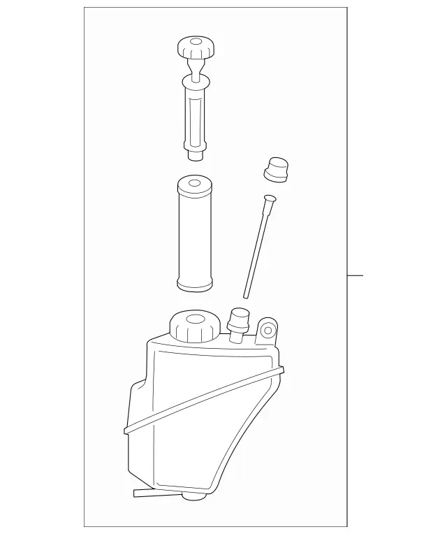 2213200214 - Springs, Suspension and Hydraulics: Oil Reservoir for Mercedes-Benz: 250, 300S, CL550, CL600, CL63 AMG, CL65 AMG, S350, S400, S500, S550, S600, S63 AMG Image image