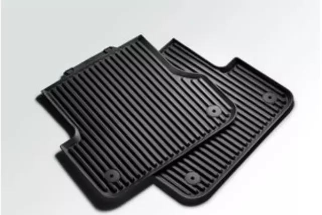 All Weather Floor Mats - Rear - Gray - Audi (8K0-061-511-528)