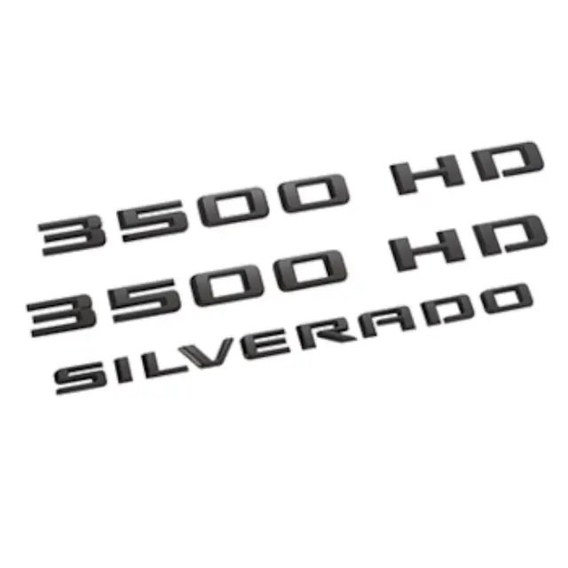 86539796 - : Silverado 3500 HD Emblems - Black for GM Image