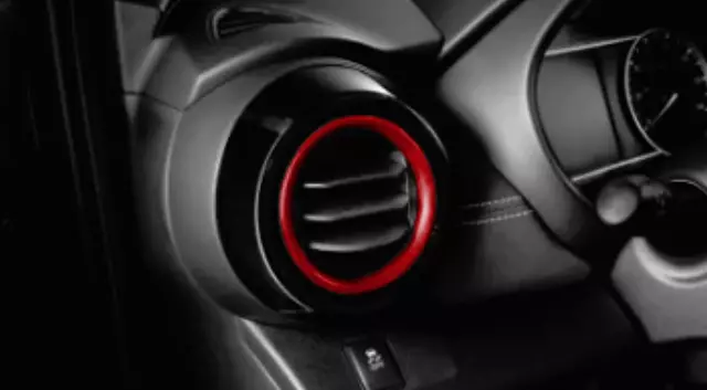 T99G35RL3D - Interior: Interior Trim, Air Vent Rings, Red for Nissan: Kicks Image