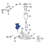 7L3Z3106A - Suspension: Knuckle for Ford: F-150, F-150 Heritage | Lincoln: Mark LT Image