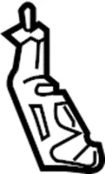 84968CG000 - Body: Rear Plate Bracket for Infiniti Image