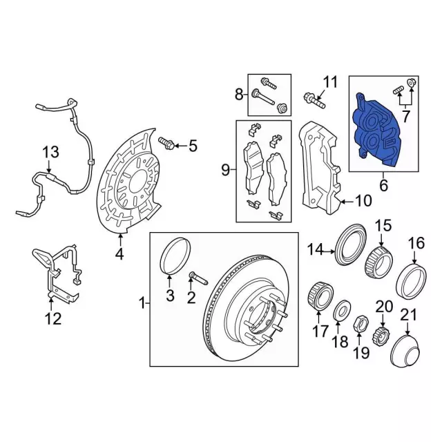 PC3Z2B121B - Brakes: Caliper for Ford Image