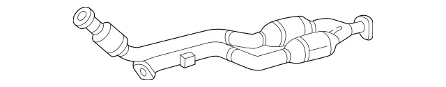 2084900420 - : Exhaust Gas Line                         for Mercedes-Benz Image