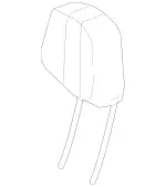 21297033809E43 - Body: Headrest for Mercedes-Benz Image