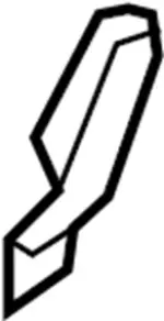 89616ZQ10C - Body: Hinge Cover for Infiniti Image