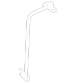 2078980132 - Cowl, Front Panel: Bracket for Mercedes-Benz Image