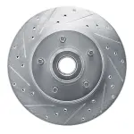 63156005L - : DFC Brake Rotor - Drilled and Slotted - Silver for DYNAMIC FRICTION Image