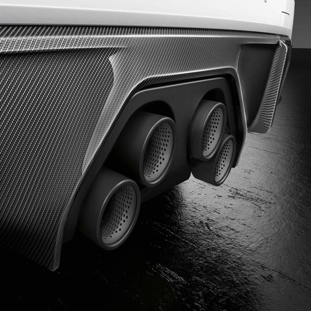 18305A23286 - Exterior: M Performance Exhaust System - Titanium for BMW: M3, M4 Image