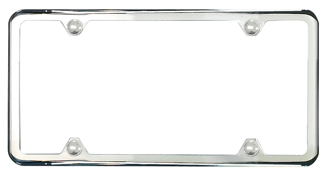 ZVW355001 - Exterior: License Plate Frame - Slim - Polished for Volkswagen Image