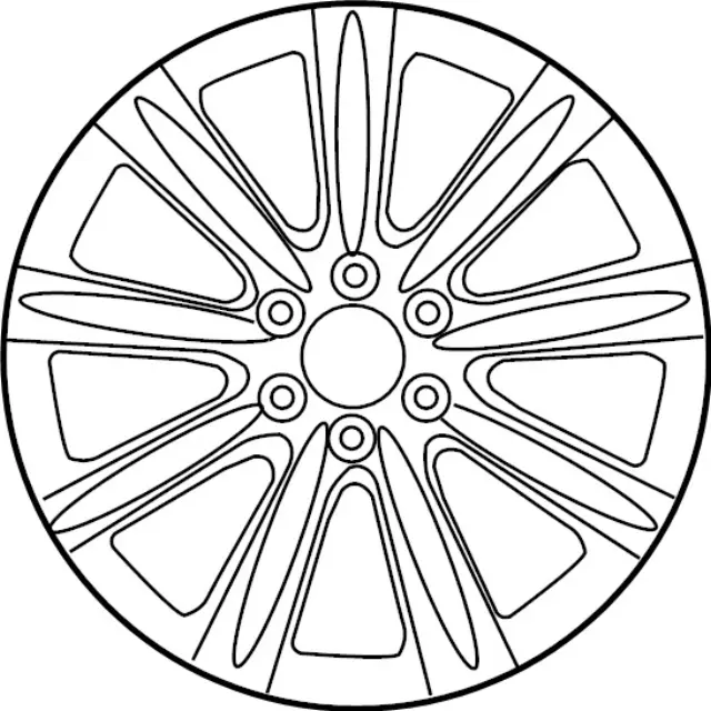 D0C005ZA4B - : Wheel, Alloy for INFINITI: QX80 Image