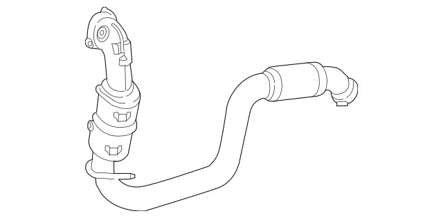 2464900710 - : Exhaust Line for Mercedes-Benz Image