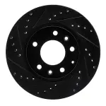 63380031L - : DFC Brake Rotor - Drilled and Slotted - Black for DYNAMIC FRICTION Image