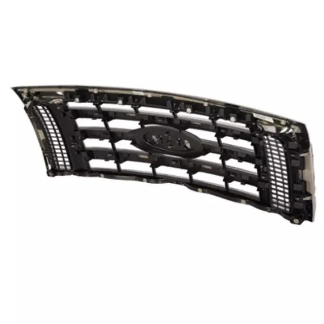 09 thru 14 F-150 OEM Genuine Ford Chrome 3-Bar Grille Grill with Emblem - Ford (9L3Z-8200-D)
