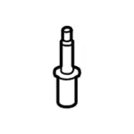 W707657S437 - HVAC: Heater Assembly Mount Stud for Ford Image