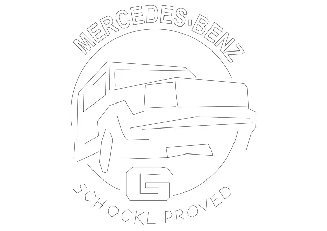 4638173600 - Interior Trim/Exterior Detachable Parts: Badge for Mercedes-Benz: G500, G550, G580, G63 4x4 Squared AMG, G63 AMG Image image