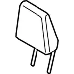 HN1Z78611A08AD - Body: Headrest, Outer for Ford: EcoSport Image