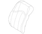 21191010475D40 - Body: Seat Back Cover for Mercedes-Benz Image