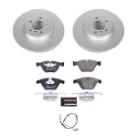 ESK5281A - : Genuine Geomet Coated Rotors, ECE-R90 Brake Pads + Hardware Kit for PowerStop Image