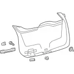 FT4Z5842906BD - Body: Lower Trim Panel for Ford: Edge Image