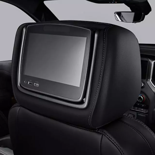 2020-2023 GMC Sierra Rear Seat Headrest & Video Screen Infotainment System w/ DVD Assembly Leather - GM (84556199)