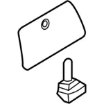 BB5Z7846140AB - Body: Storage Box Door for Ford: Explorer, Police Interceptor Utility Image