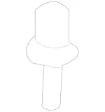 19900192 - Covering and Lining: Expansion Rivet for Mercedes-Benz Image