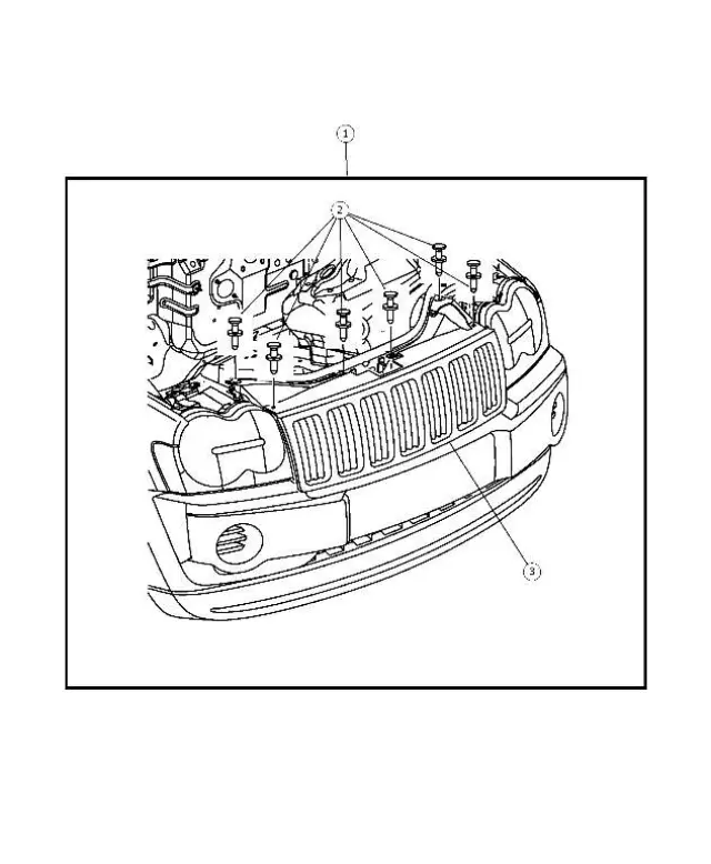 Radiator Grille - Mopar (55157458AB)
