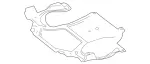 2185240200 - Chassis Sheet Metal Parts/Air Intake: Cover, Engine Comp. Lower for Mercedes-Benz Image