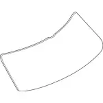 FA1Z5842006B - : Lift Gate Glass for Lincoln: MKX Image