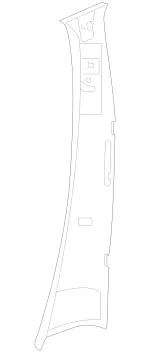25169026267H21 - Body: Upper Center Pillar Trim for Mercedes-Benz Image