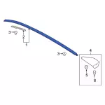 LJ6Z7850462AC - Body: Roof Molding for Ford: Escape Image