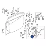 BF6Z5421813D - Body: Door Latch Assembly for Ford: C-Max, Focus Image