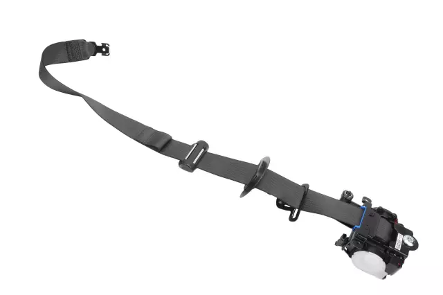 Black Passenger Seat Belt with Retractor and Pre-Tensioner - GM (19368234)