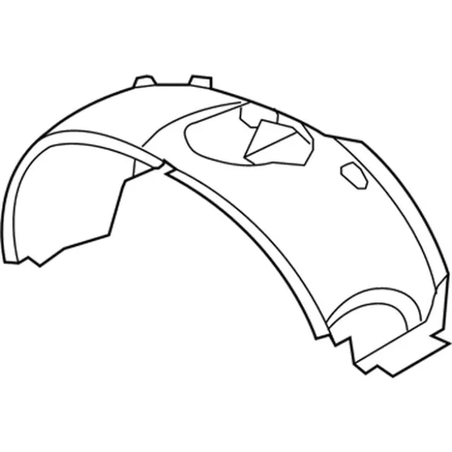 8C3Z16055D - Body: Fender Liner for Ford: F-250 Super Duty, F-350 Super Duty, F-450 Super Duty Image