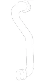 164501468264 - : Coolant Hose for Mercedes-Benz Image