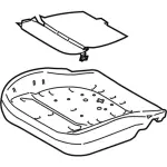 DP5Z54632A22H - Body: Seat Cushion Pad for Lincoln: MKZ Image