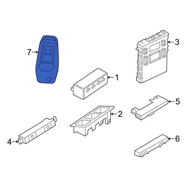 KT1Z15K601F - Electrical: Keyless Entry Transmitter for Ford: E-Transit, Transit Connect, Transit-150, Transit-250, Transit-350, Transit-350 HD Image