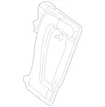 2049200432 - Rear Seat: Backrest Frame for Mercedes-Benz: C350, GLK250, GLK350 Image
