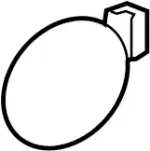 788301NG0A - Body: Fuel Door for INFINITI: G37, Q60 Image