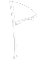 1187300400 - Rear Doors: Side Window, Fixed for Mercedes-Benz Image